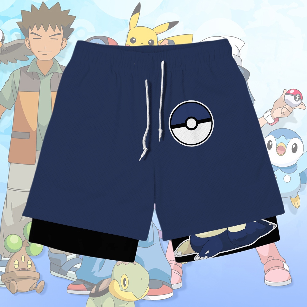 Snorlax Anime Compression Gym Shorts