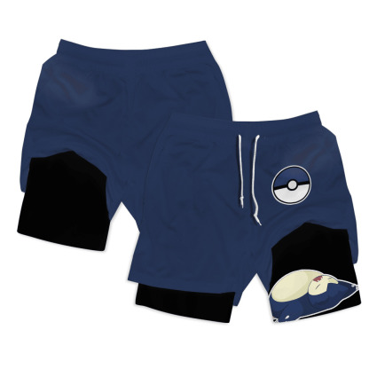 Snorlax Anime Compression Gym Shorts