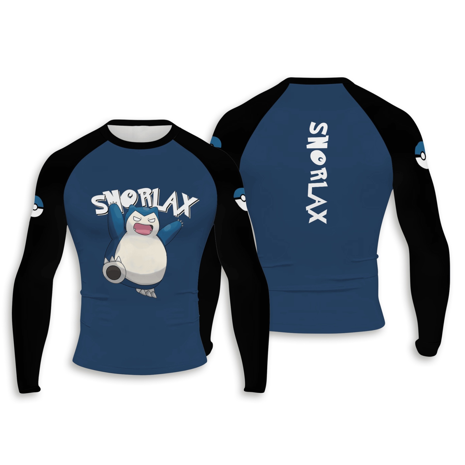 Snorlax Men Long Sleeve Compression Shirt