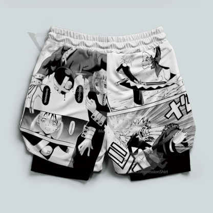 Soul Eater Crona Deep White Men Compression Gym Short