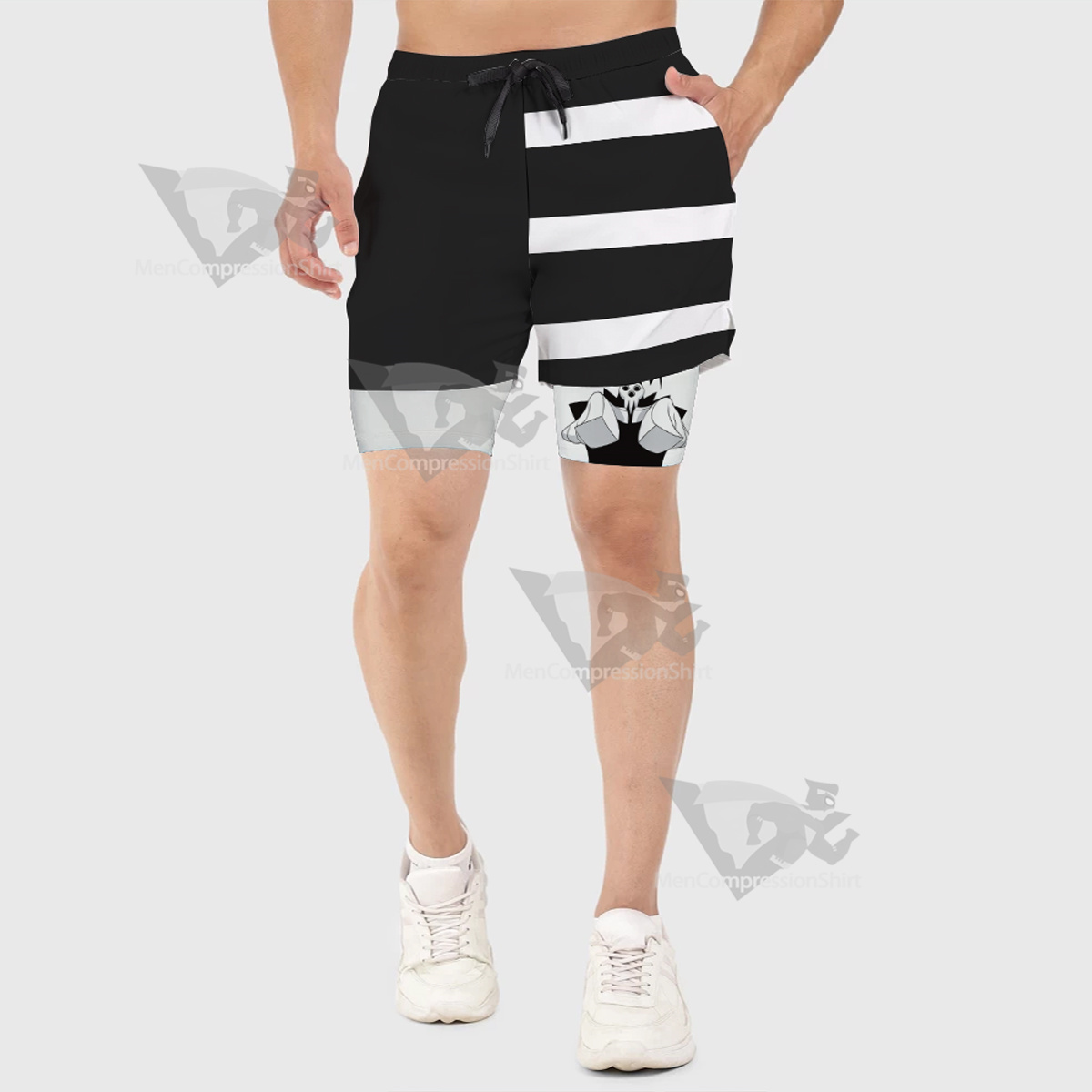 Soul Eater Death The Kid Men Compression Gym Short-MensCompressionShirt
