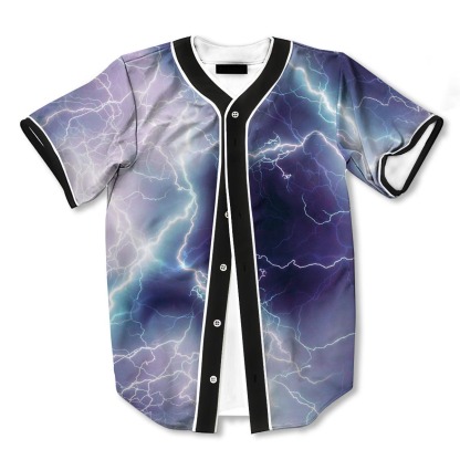 Spark Lightning 3d Print Full Size Baseball Jerseys