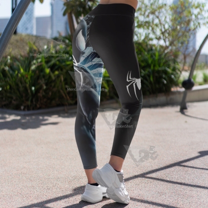Spider Black Power Black Women Compression Legging-MensCompressionShirt
