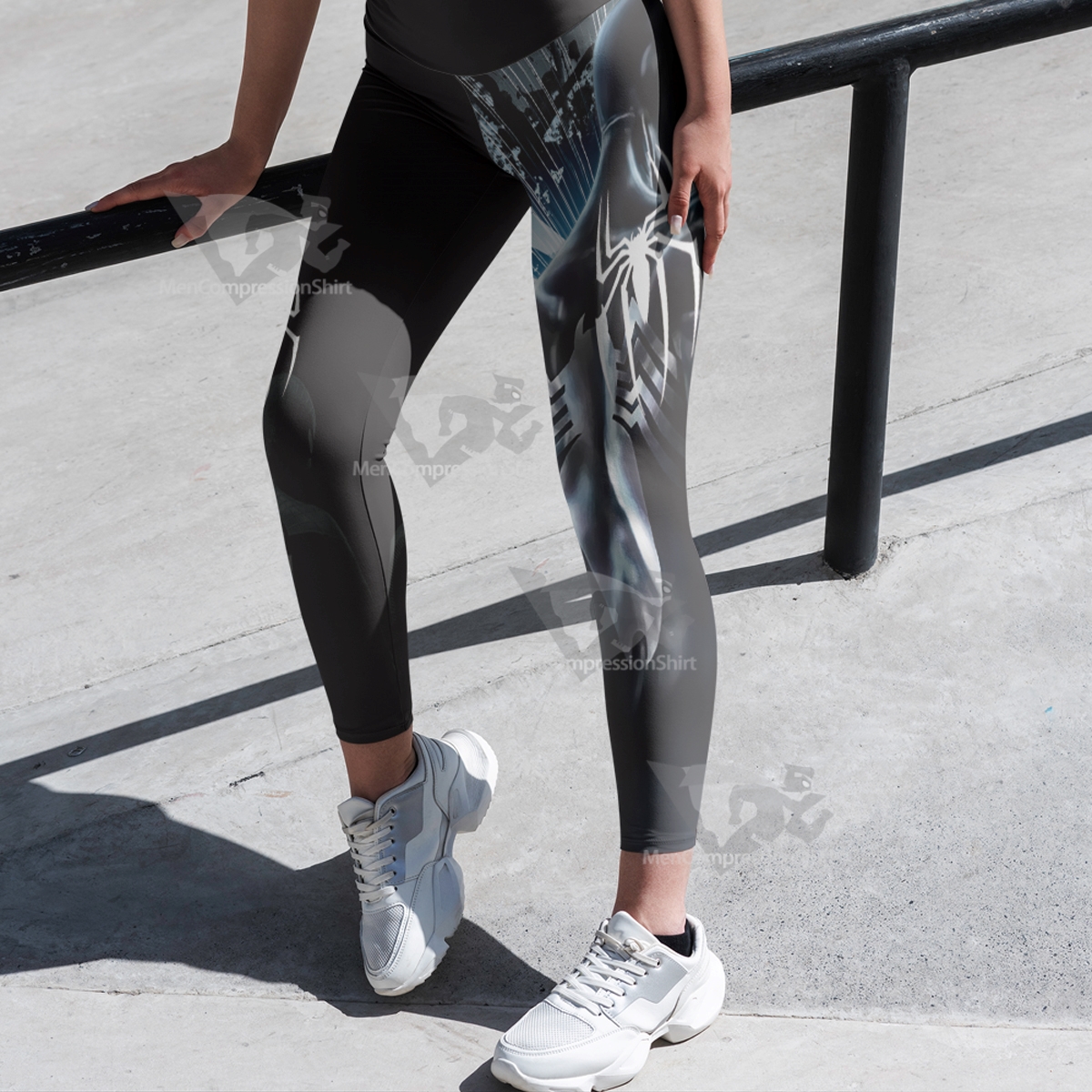 Spider Black Power Black Women Compression Legging-MensCompressionShirt
