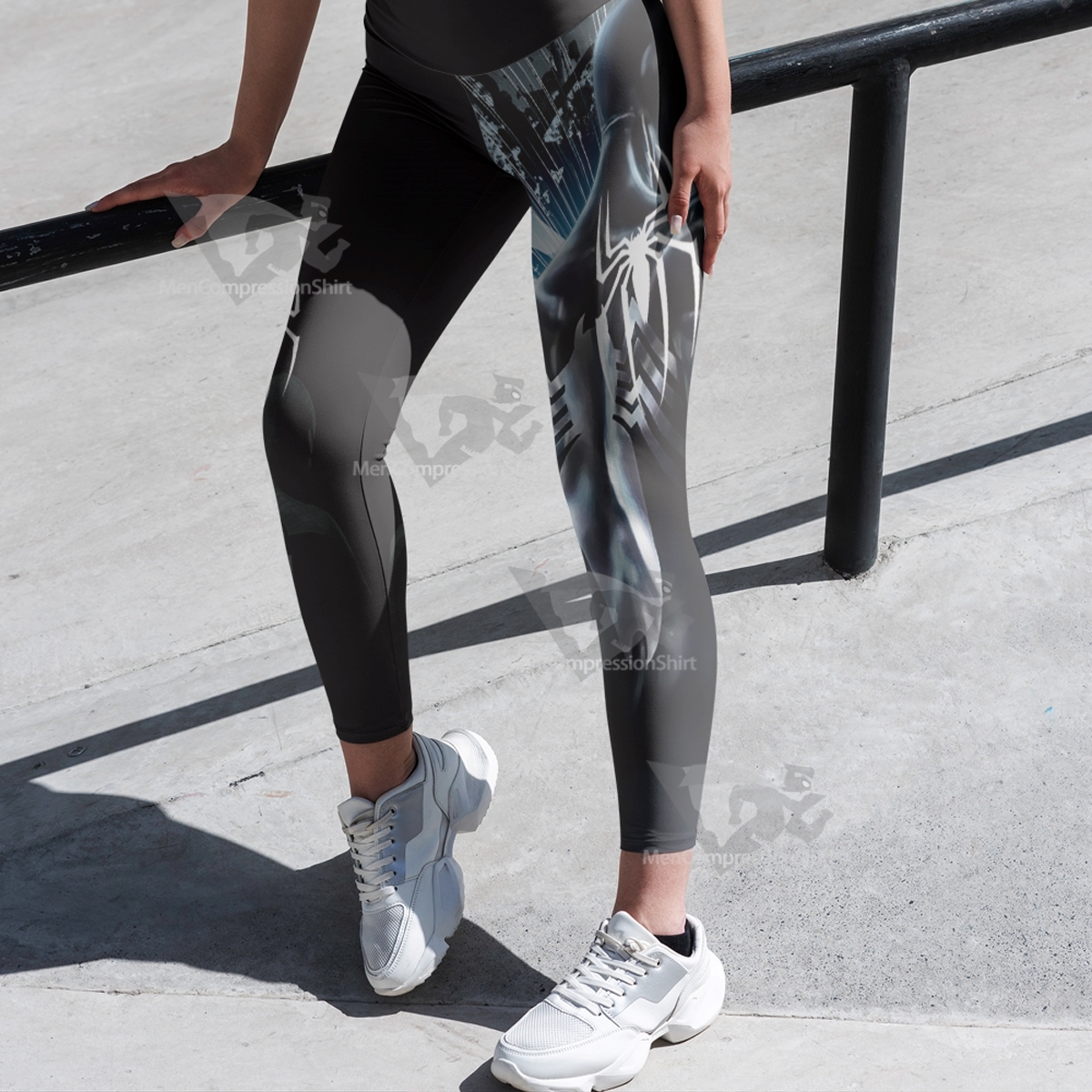 Spider Black Power Black Women Compression Legging-MensCompressionShirt