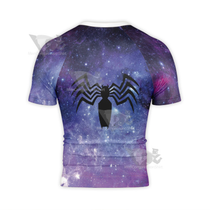 Spider Eternity Pink Short Sleeve Compression Shirt