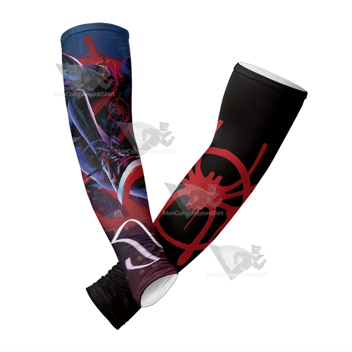 Spider In The Galaxy Black Compression Arm Sleeve