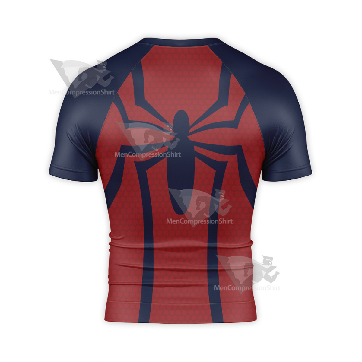 Spider Man 1996 Red Short Sleeve Compression Shirt