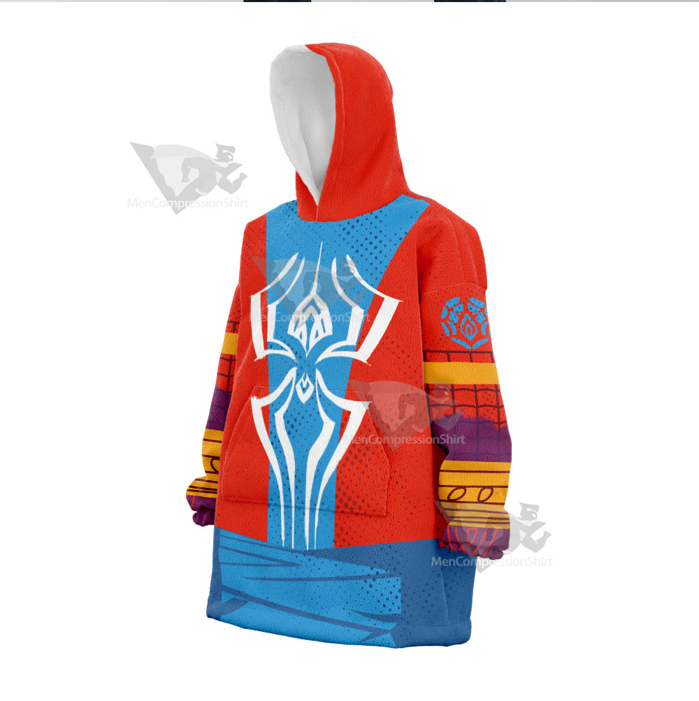 Parker Across The Spider Verse Pavitr Prabhakar Snug Oversized Blanket Hoodie