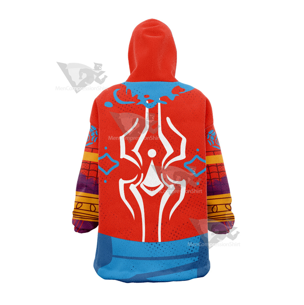 Parker Across The Spider Verse Pavitr Prabhakar Snug Oversized Blanket Hoodie