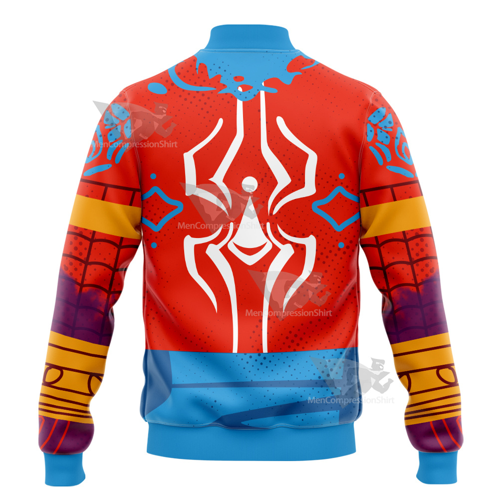 Parker Across The Spider Verse Pavitr Prabhakar Varsity Jacket