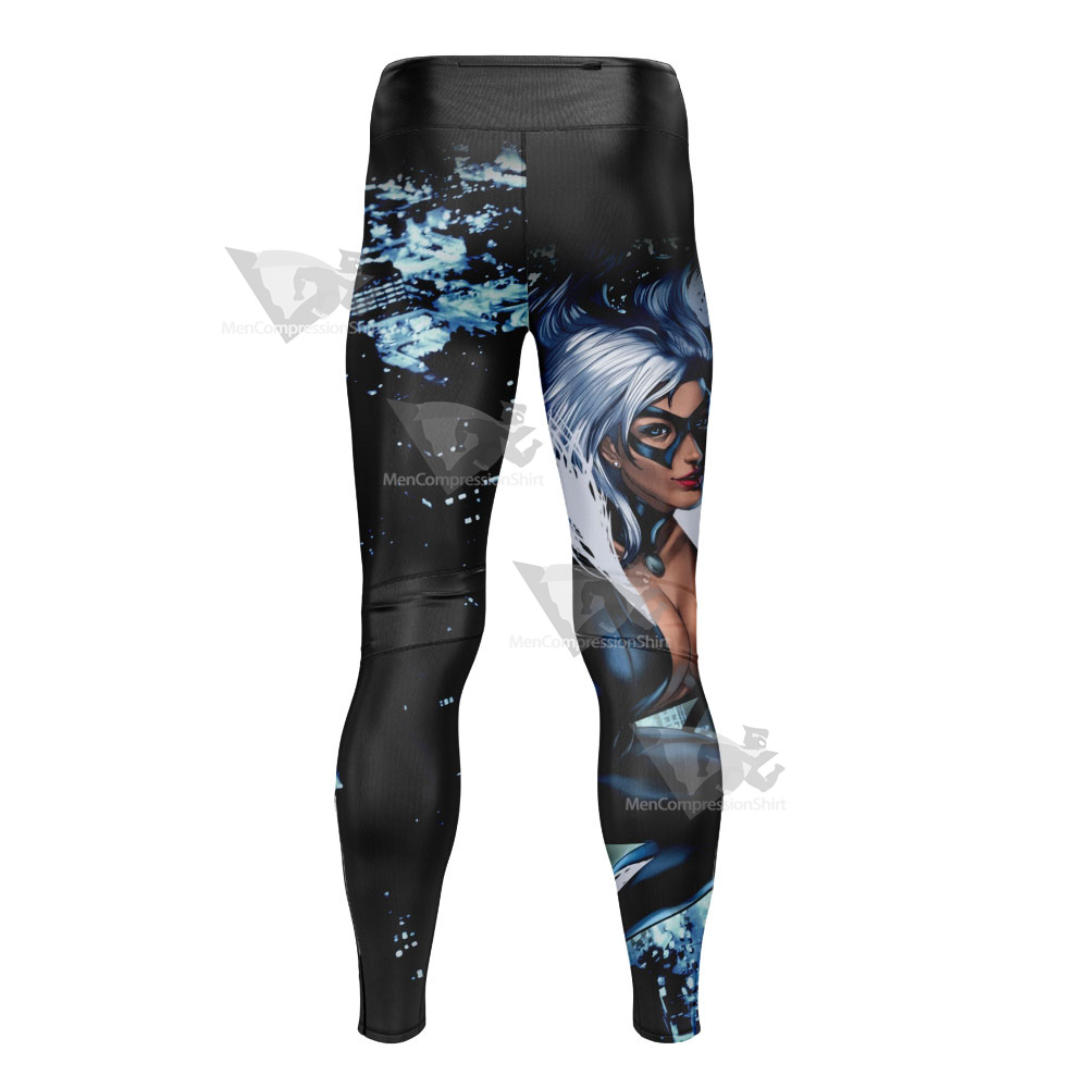 Parker Black Cat Felicia Hardy Mens Compression Legging
