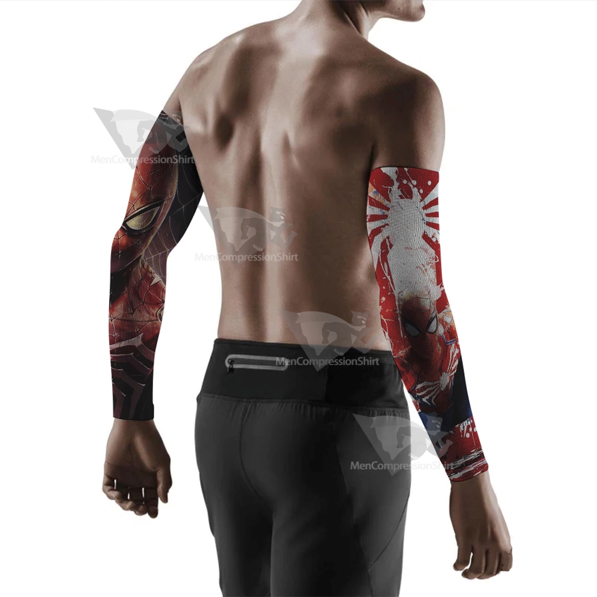 Spider Transformation Red Compression Arm Sleeve