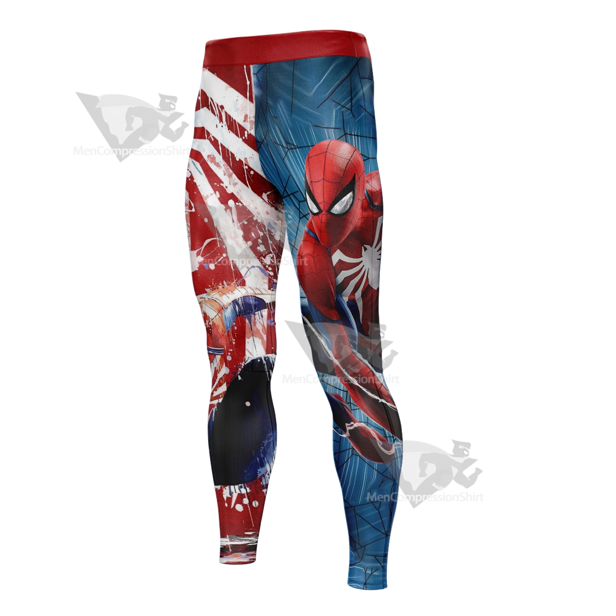Spider Transformation Red Men Compression Legging-MensCompressionShirt