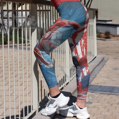 Spider Transformation Red Women Compression Legging-MensCompressionShirt