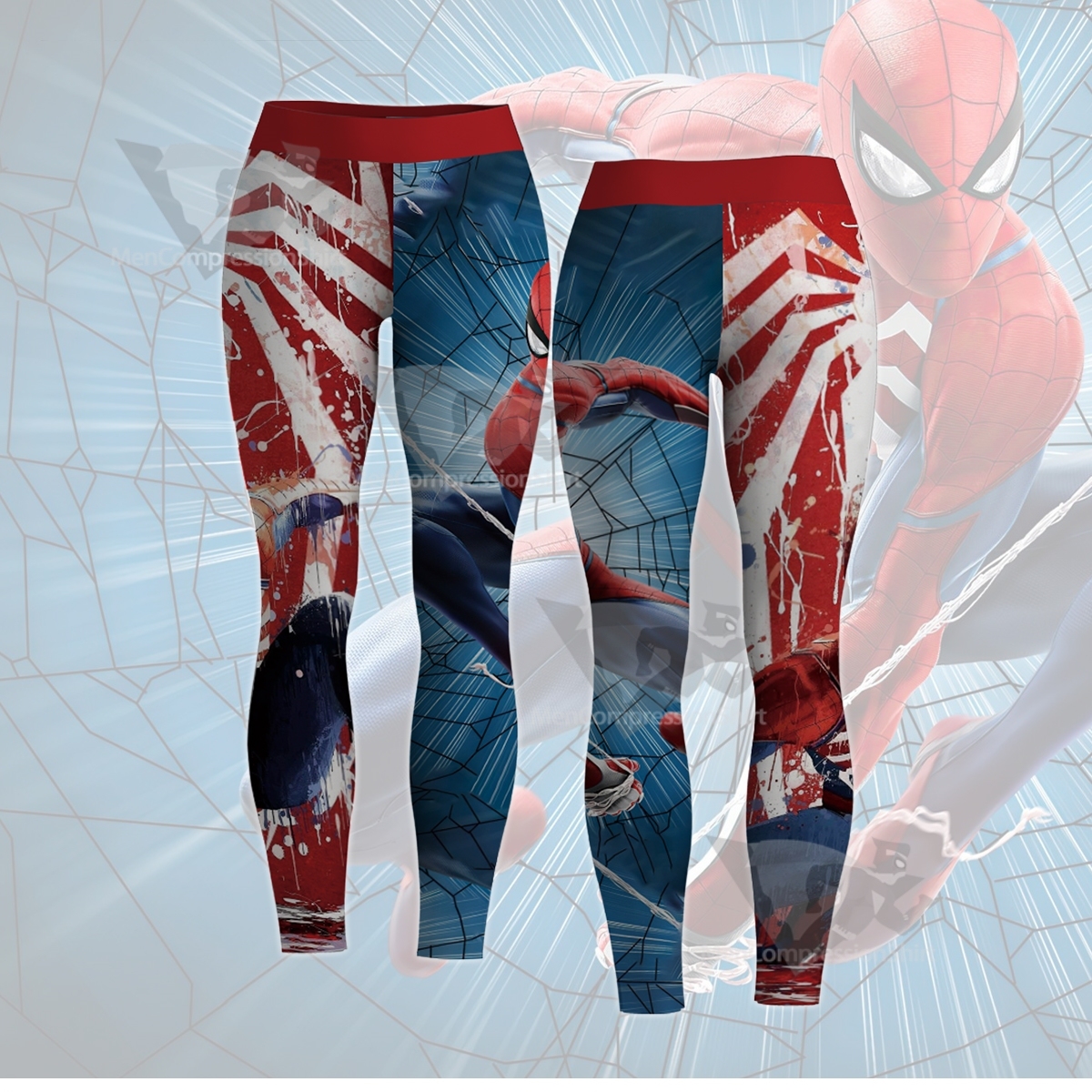 Spider Transformation Red Women Compression Legging-MensCompressionShirt