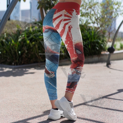 Spider Transformation Red Women Compression Legging-MensCompressionShirt