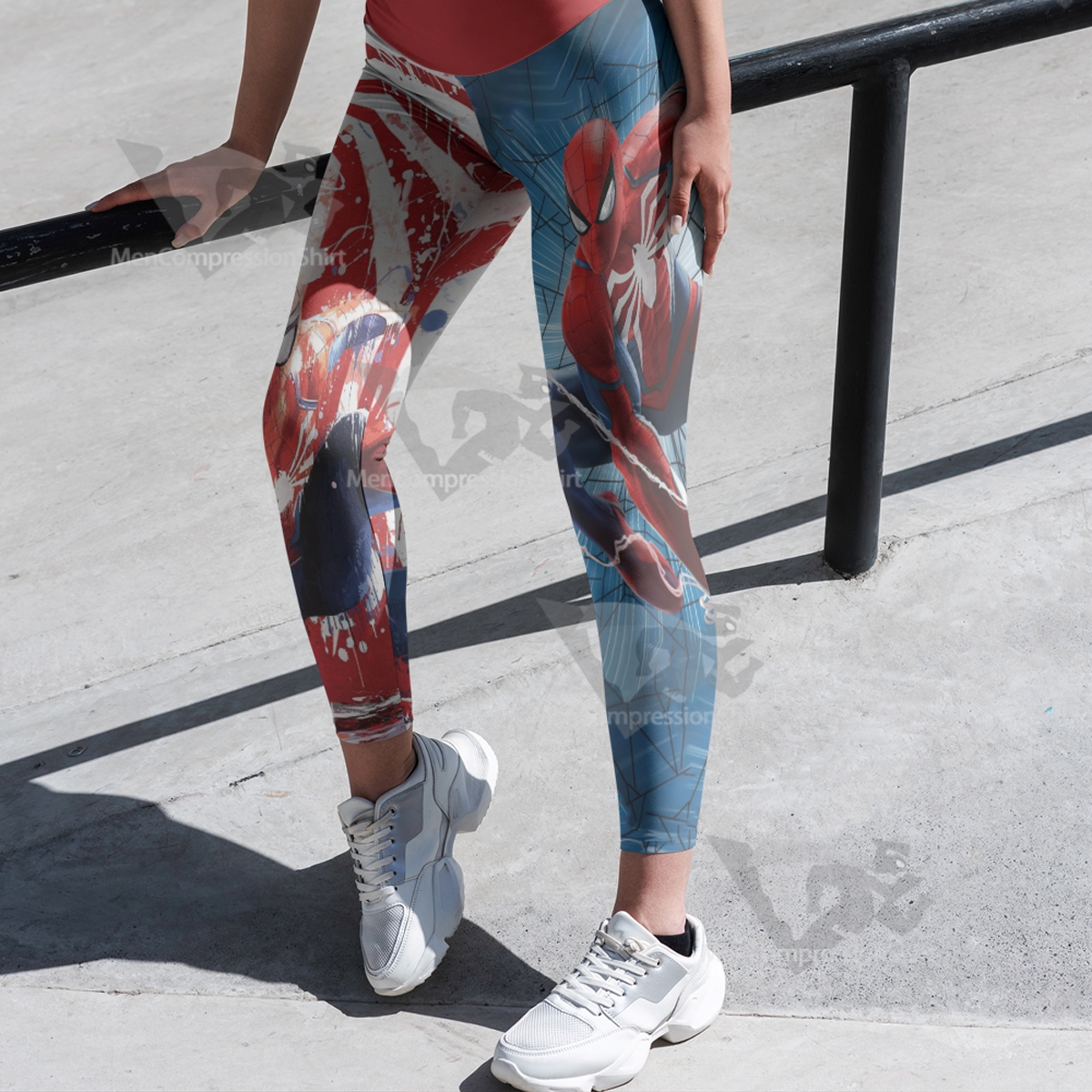 Spider Transformation Red Women Compression Legging-MensCompressionShirt