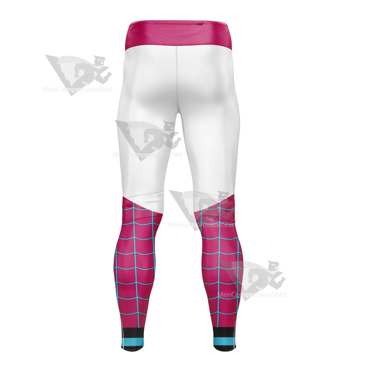 Spiderman Across The Spider Gwen White Men Compression Legging