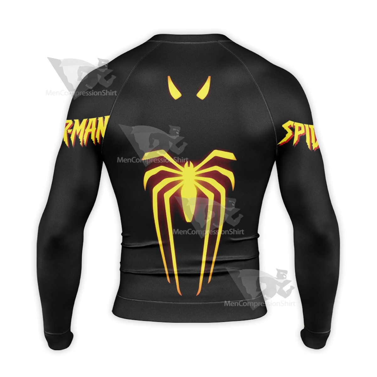 Spiderman Anti Ock Black Long Sleeve Compression Shirt