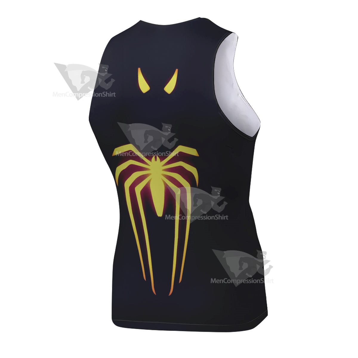Spiderman Anti Ock Black Sleeveless Compression Shirt