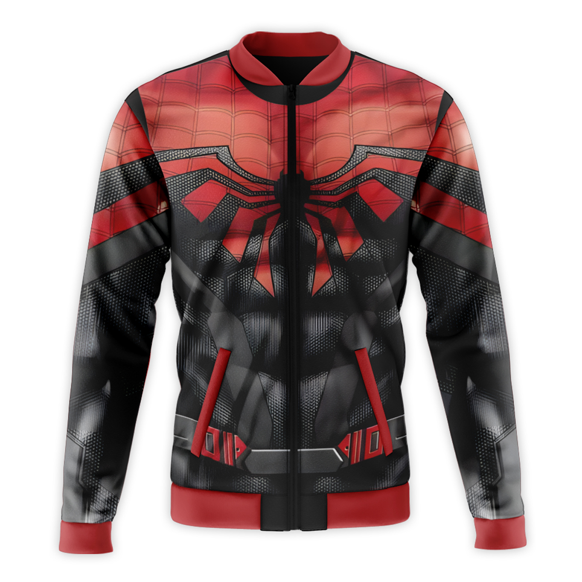 Spiderman Black And Red Bomber Jacket – MensCompressionShirt