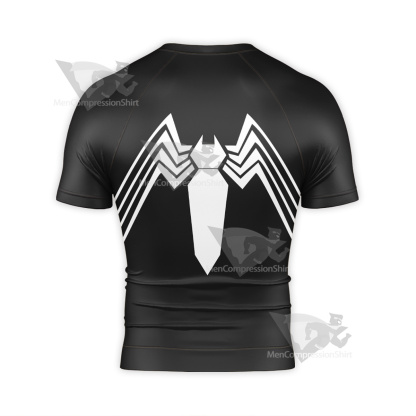 Spiderman Black Short Sleeve Compression Shirt