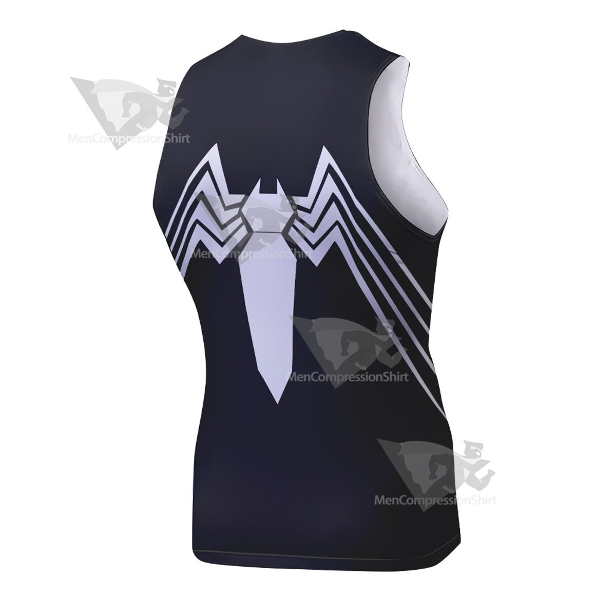 Spiderman Black Sleeveless Compression Shirt