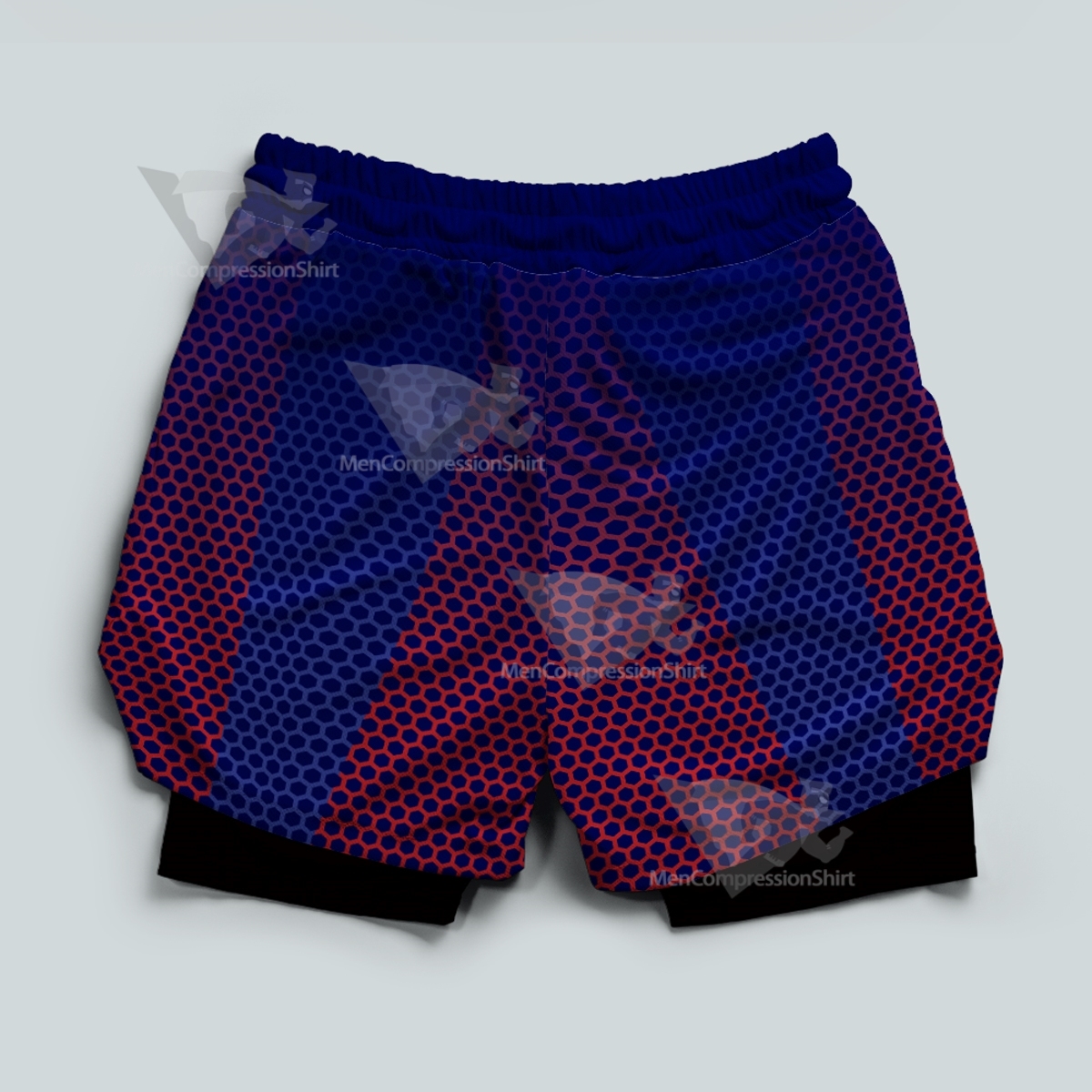 Spiderman Classic Blue Men Compression Gym Short
