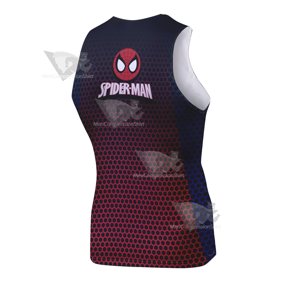 Spiderman Classic Blue Sleeveless Compression Shirt