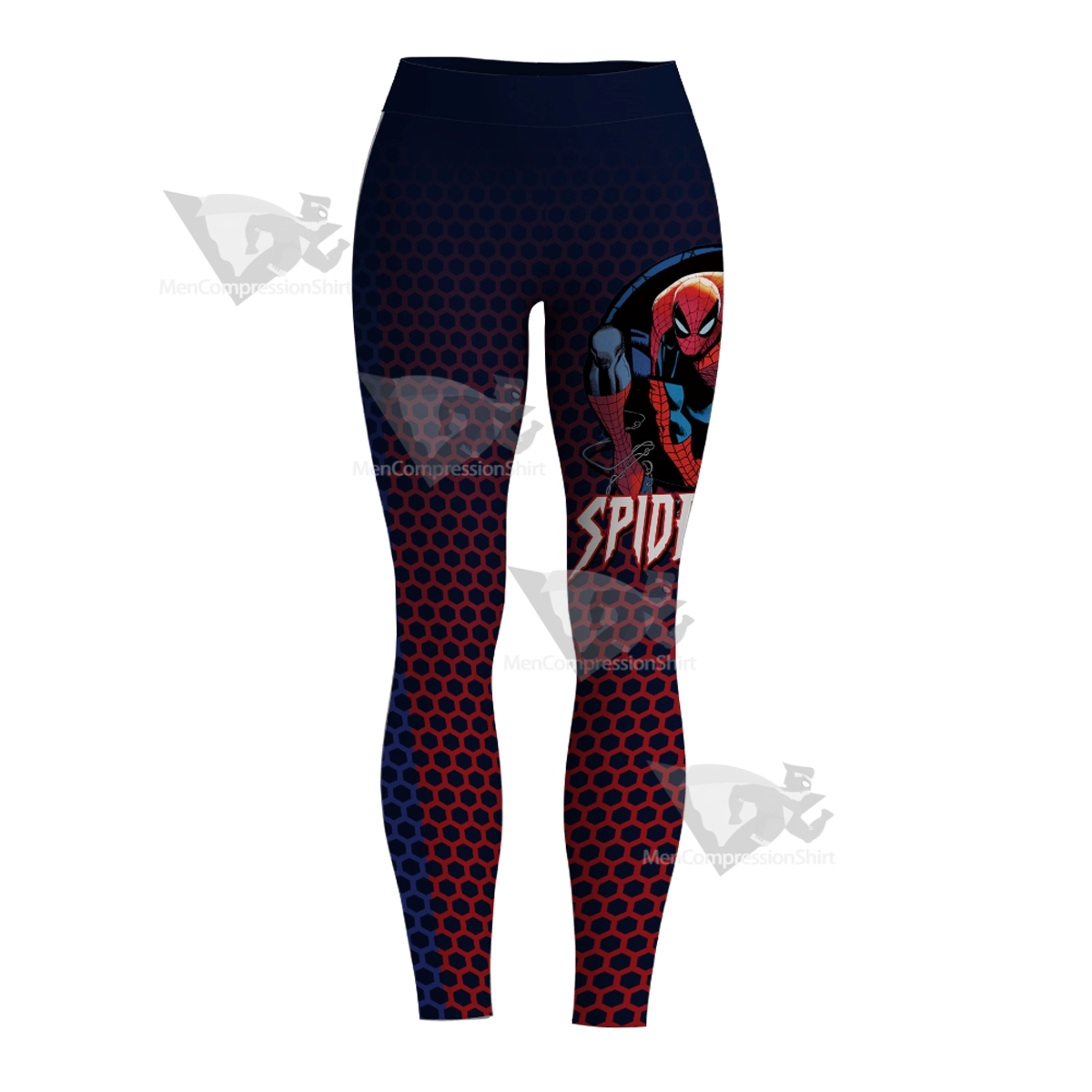 Spiderman Classic Blue Women Compression Legging-MensCompressionShirt