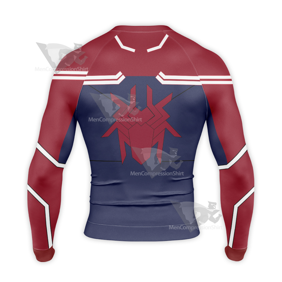 Spiderman Red Blue Long Sleeve Compression Shirt