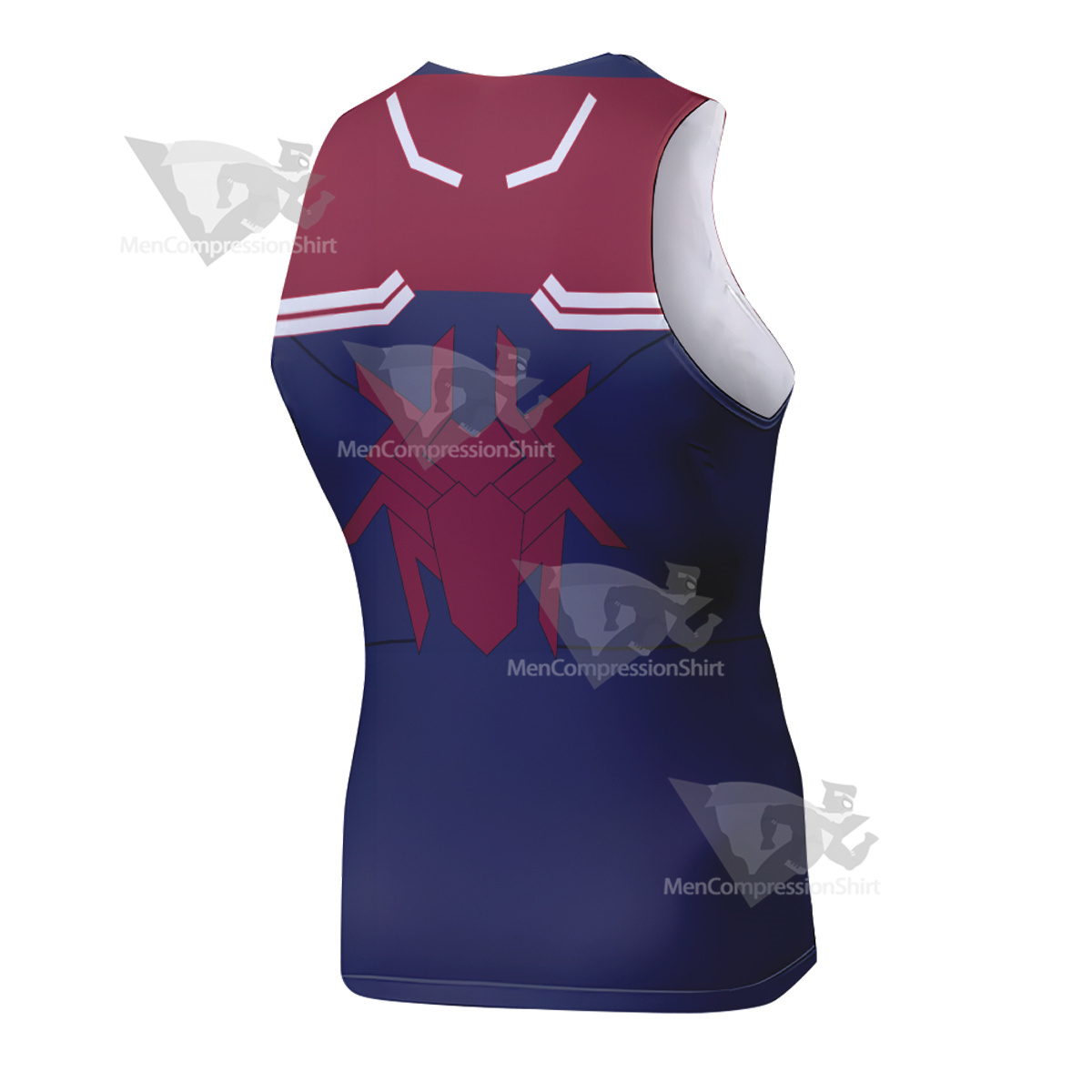 Spiderman Red Blue Sleeveless Compression Shirt