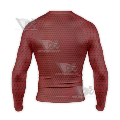 Spiderman Red Long Sleeve Compression Shirt