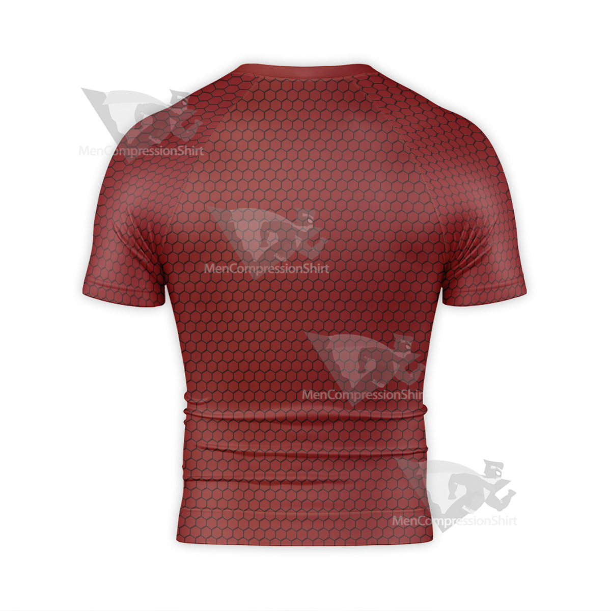 Spiderman Red Short Sleeve Compression Shirt