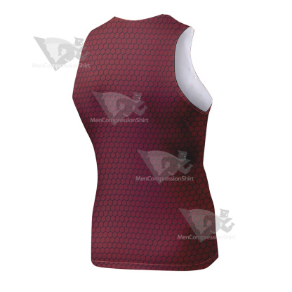 Spiderman Red Sleeveless Compression Shirt