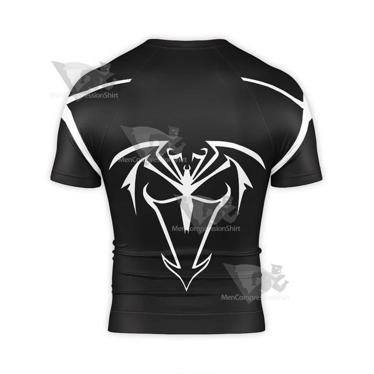 Spiderman Unlimited Symbiote Black Short Sleeve Compression Shirt