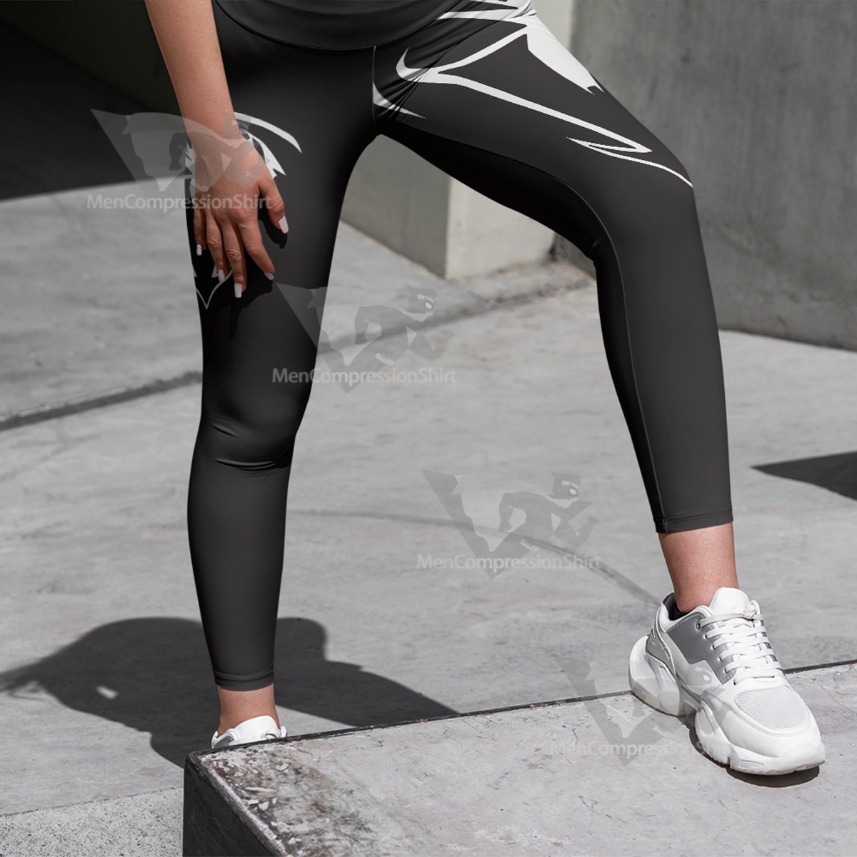 Spiderman Unlimited Symbiote Black Women Compression Legging-MensCompressionShirt