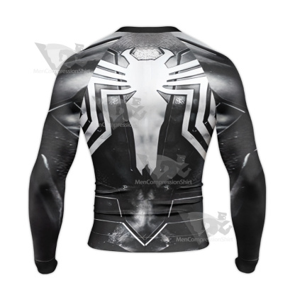 Parker Venom Black Jumpsuit Long Sleeve Compression Shirt