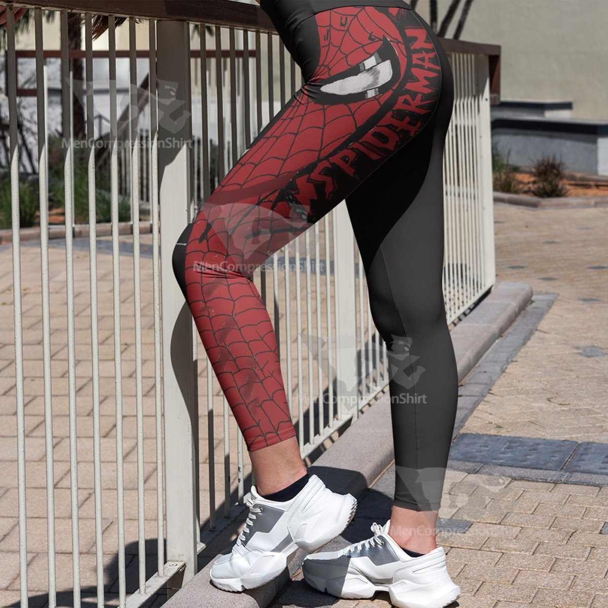 Spiderman Venom Black Women Compression Legging MensCompressionShirt