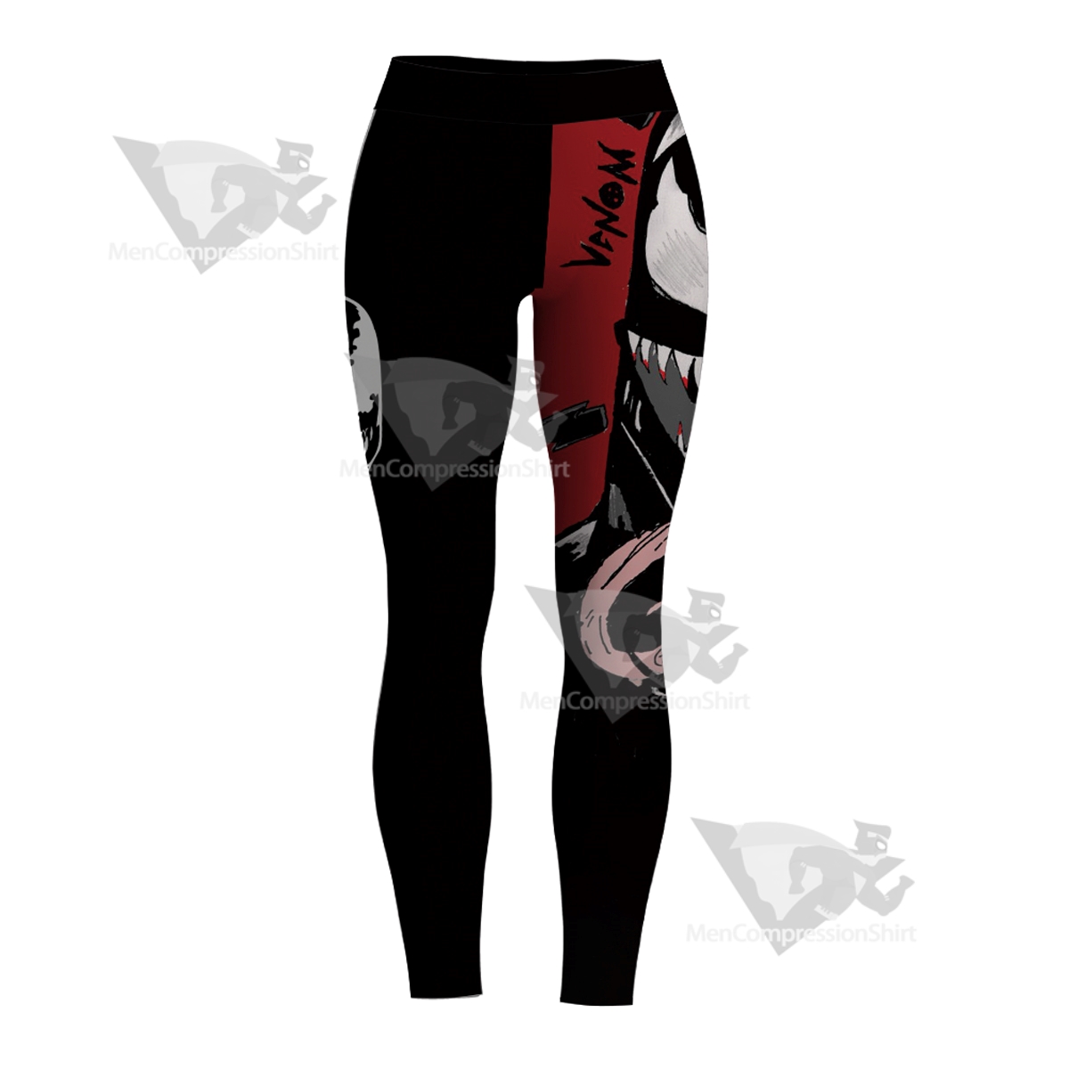 Spiderman Venom Black Women Compression Legging-MensCompressionShirt