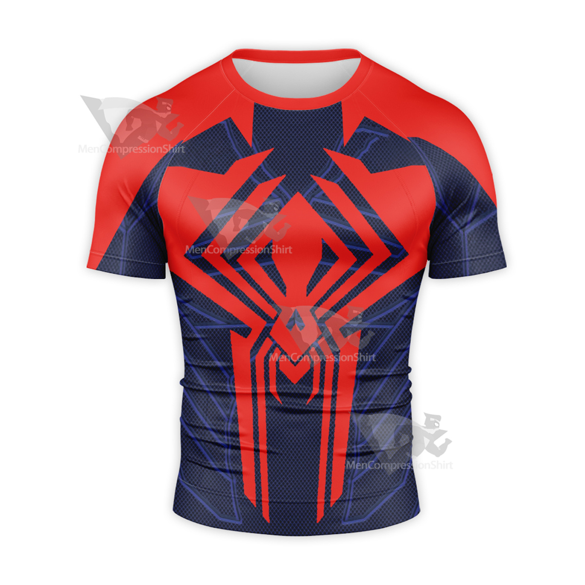 Spierman 2099 Blue Short Sleeve Compression Shirt