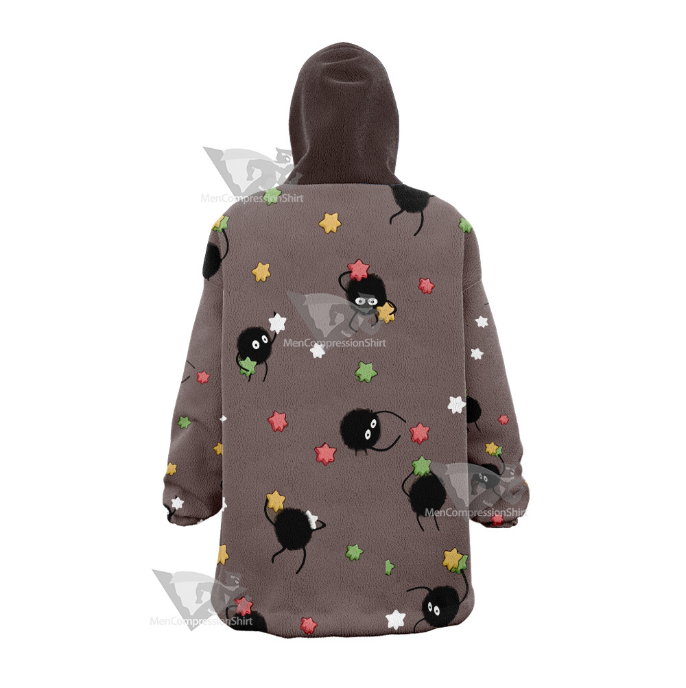 Spirited Away Briquettes Snug Oversized Blanket Hoodie
