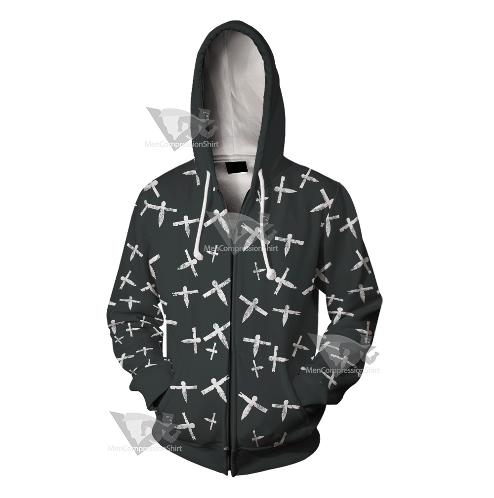 Spirited Away Paper Plane Cosplay Zip Up Hoodie