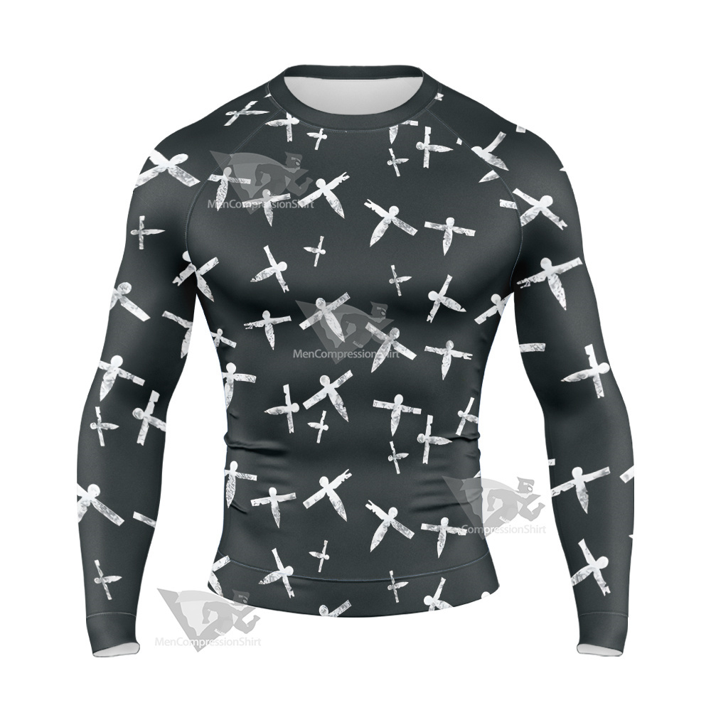 Spirited Away Paper Plane Long Sleeve Compression Shirt