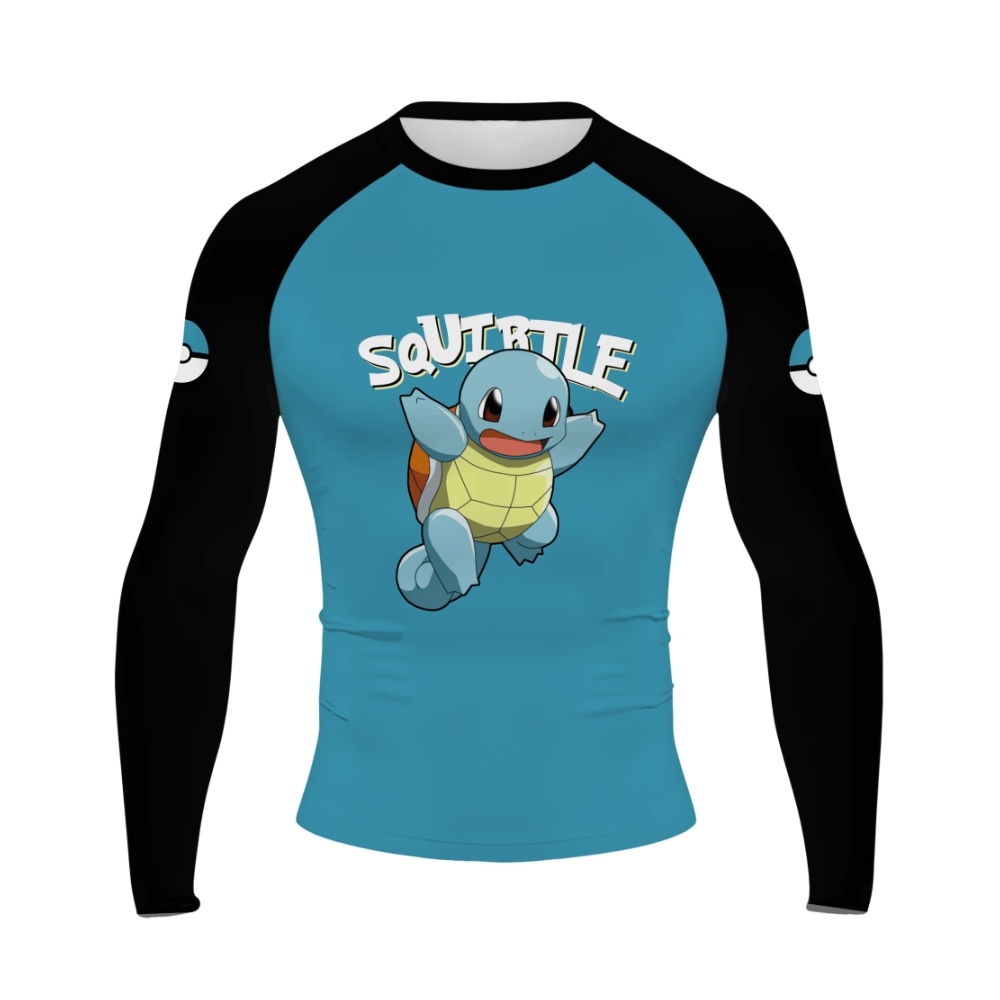 Squirtle Men Long Sleeve Compression Shirt