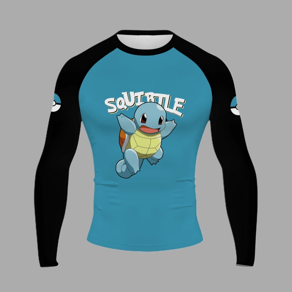 Squirtle Men Long Sleeve Compression Shirt