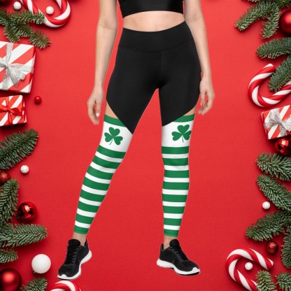 St Patricks Day Stockings Women Compression Legging