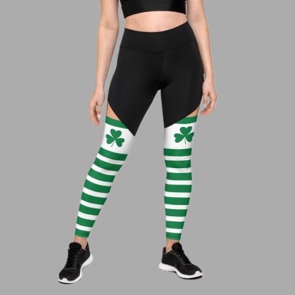St Patricks Day Stockings Women Compression Legging