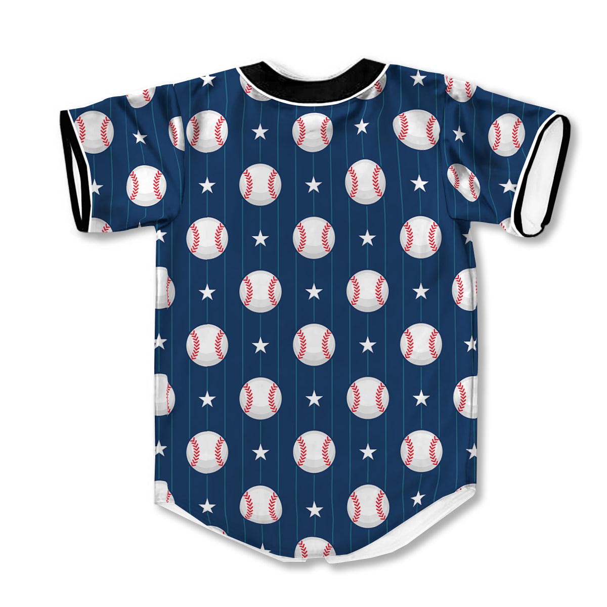 Star Baseballs 3d Print Full Size Pattern Baseball Jerseys
